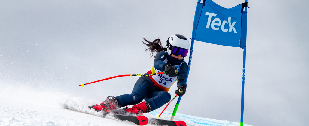 Amelia Park GS Run #1 in BC Winter Games, by Steve Hilts