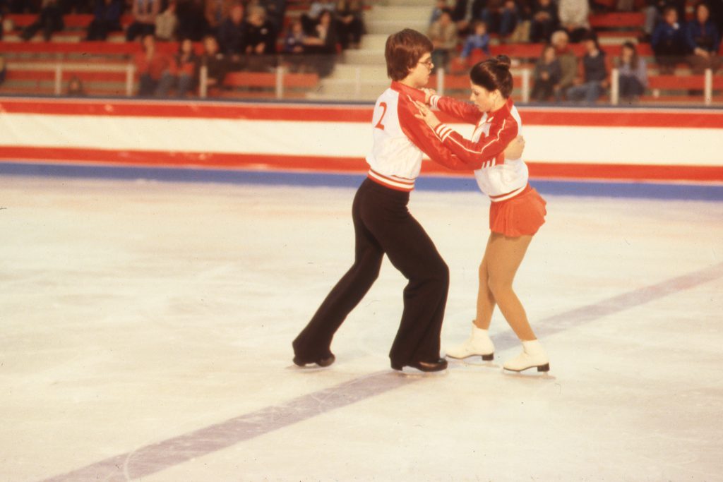 Figure skaters at the Kamloops 1979 BC Winter Games.
